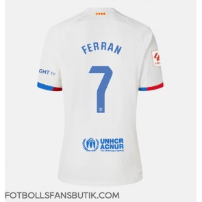 Barcelona Ferran Torres #7 Replika Bortatröja Damer 2023-24 Kortärmad